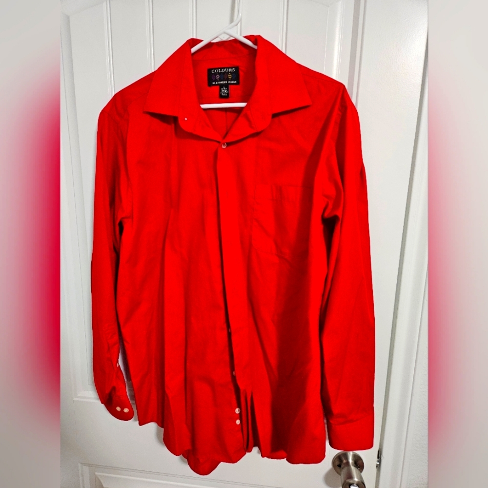 Red dress shirt